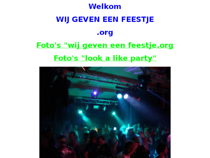 www.wijgeveneenfeestje.org