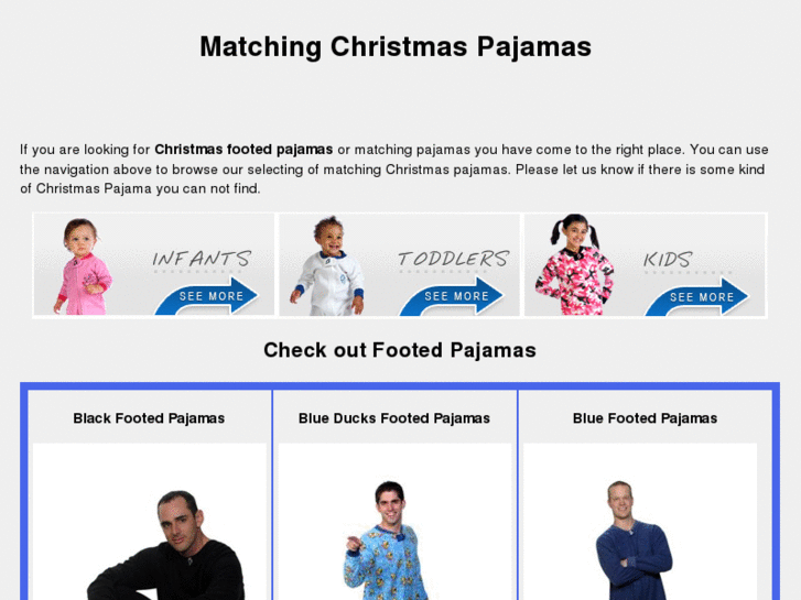 www.christmasfootedpajamas.com