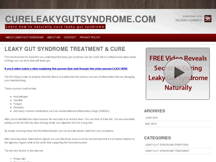 www.cureleakygutsyndrome.com