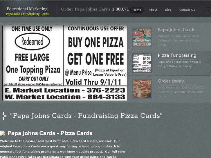 www.papajohnscards.com