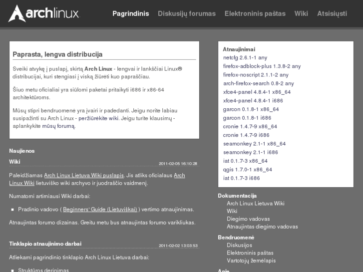 www.archlinux.lt