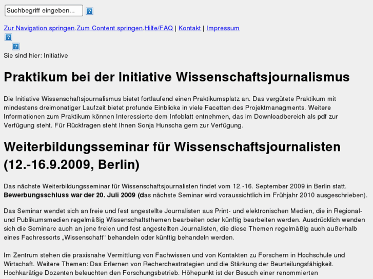 www.initiative-wissenschaftsjournalismus.de