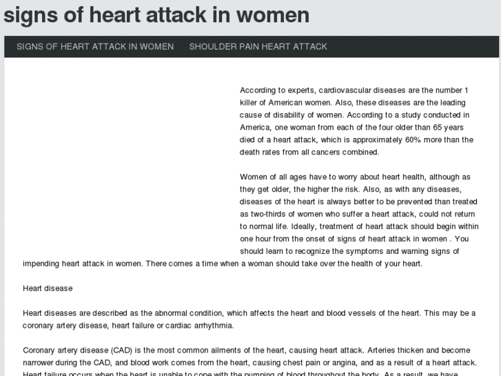 www.signsofheartattackinwomen.com