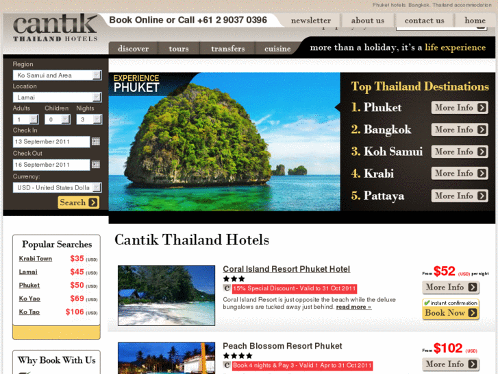 www.cantikthailandhotels.com