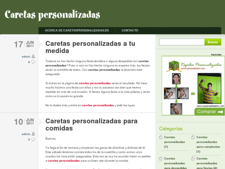 www.caretaspersonalizadas.es