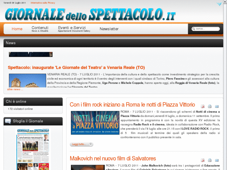 www.giornaledellospettacolo.it