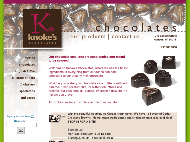 www.knokeschocolates.com