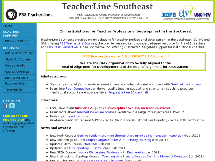 www.teacherlinesoutheast.org