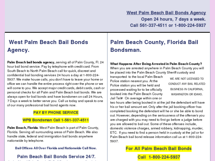 www.westpalmbeachbailbondsman.com