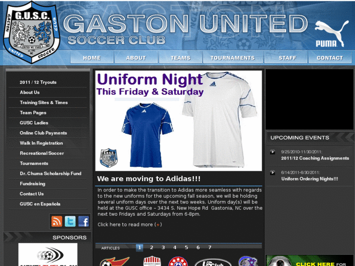 www.gastonunitedsoccer.org