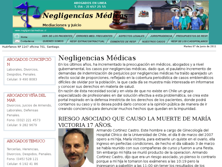 www.negligenciasmedicas.cl