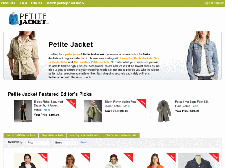 www.petitejacket.net