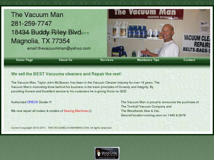 www.thevacuumcleanerman.com