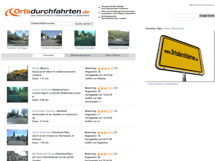 www.ortsdurchfahrten.de