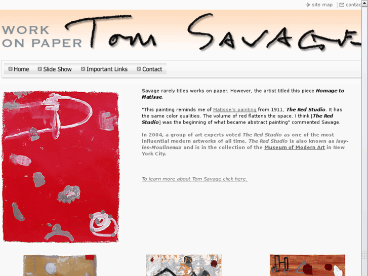 www.tomsavageworksonpaper.com