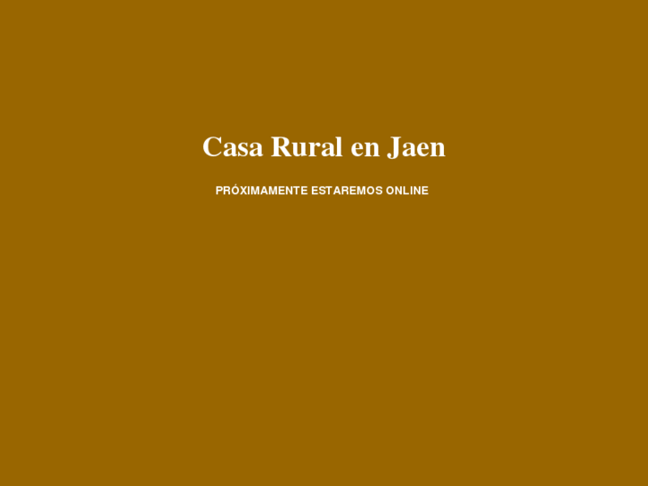 www.casaruralenjaen.es