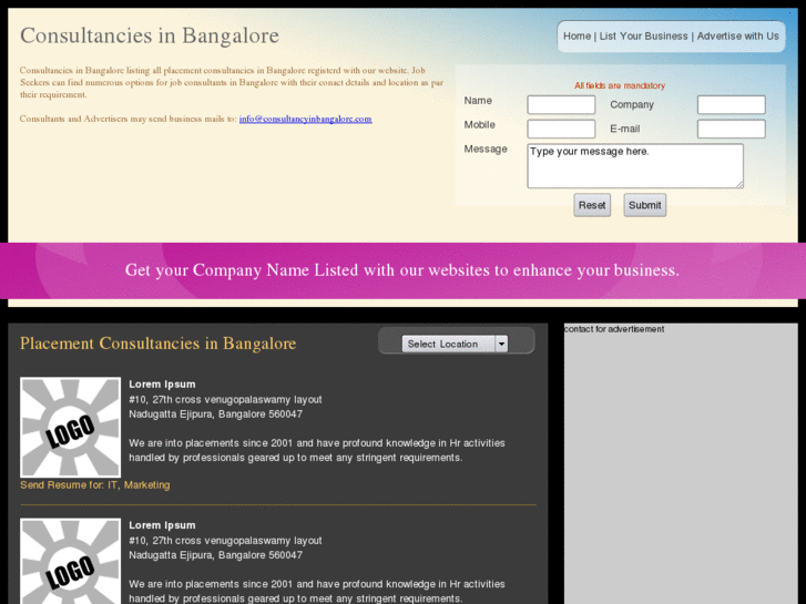 www.consultanciesinbangalore.com