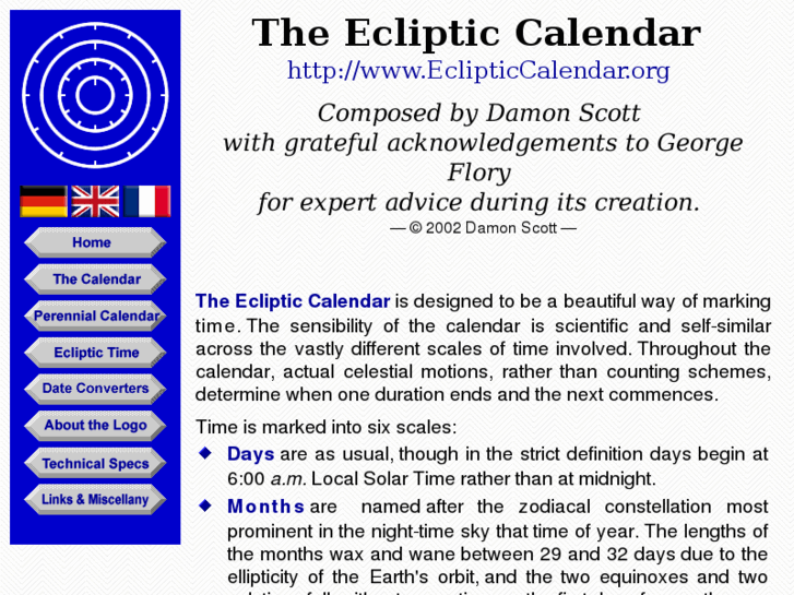 www.eclipticcalendar.org