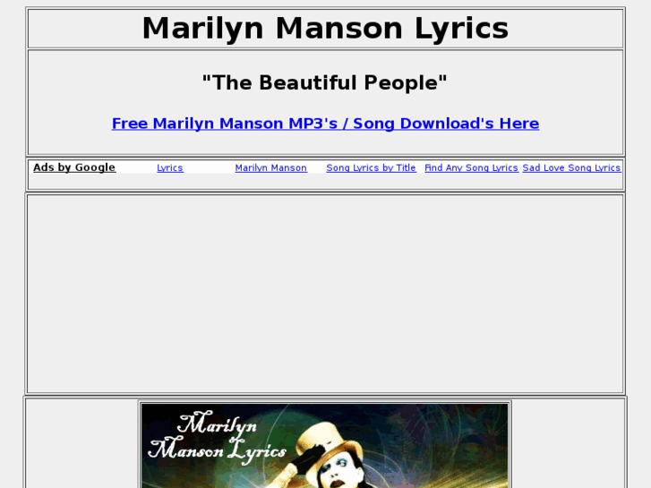 www.marilynmansonlyrics.com