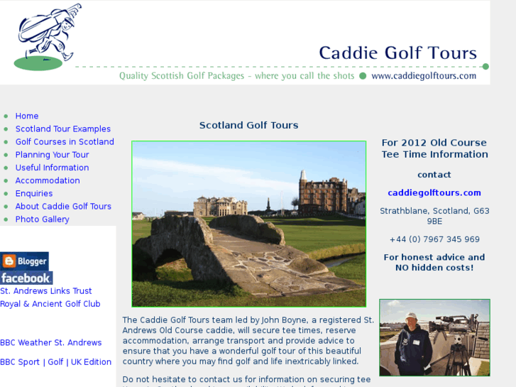 www.caddiegolftours.com