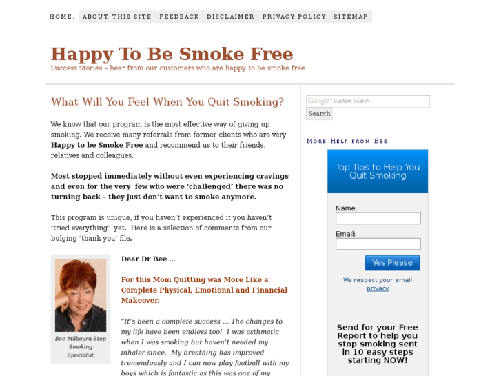 www.happytobesmokefree.com