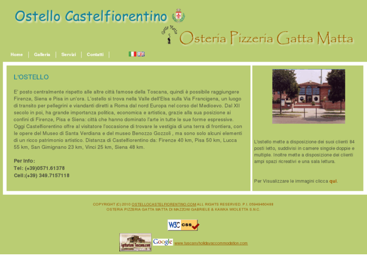 www.ostellocastelfiorentino.com