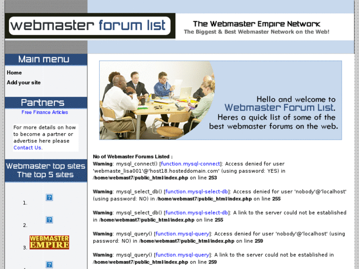 www.webmasterforumlist.com