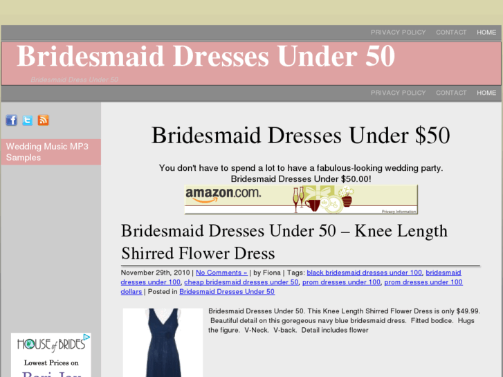 www.bridesmaiddressesunder50.com