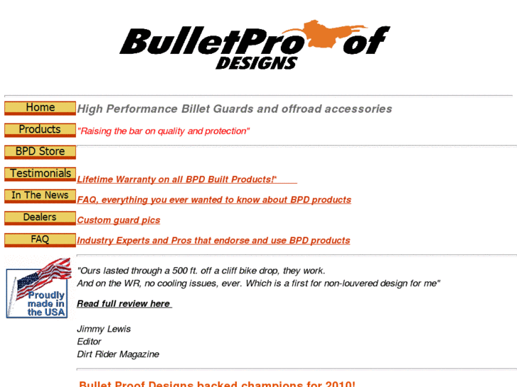 www.bulletproofdesignsracing.com