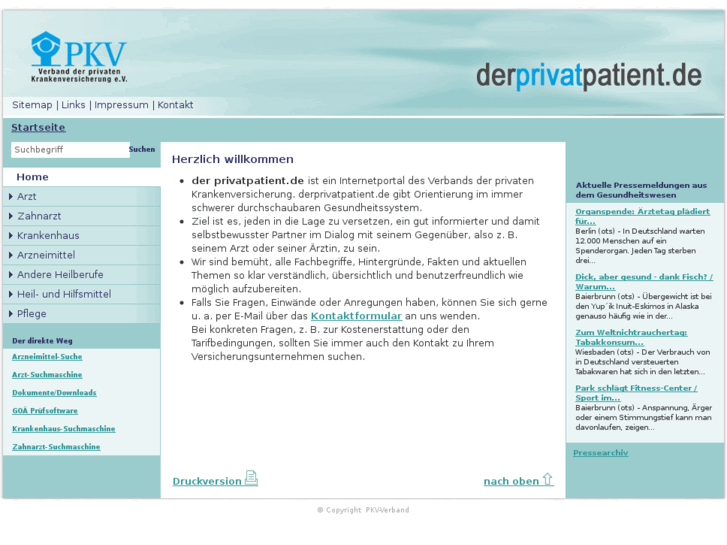 www.derprivatpatient.de