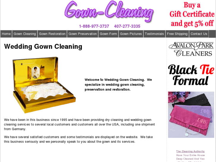 www.gown-cleaning.com