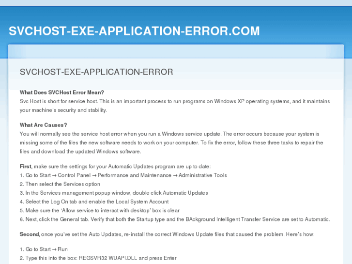 www.svchost-exe-application-error.com