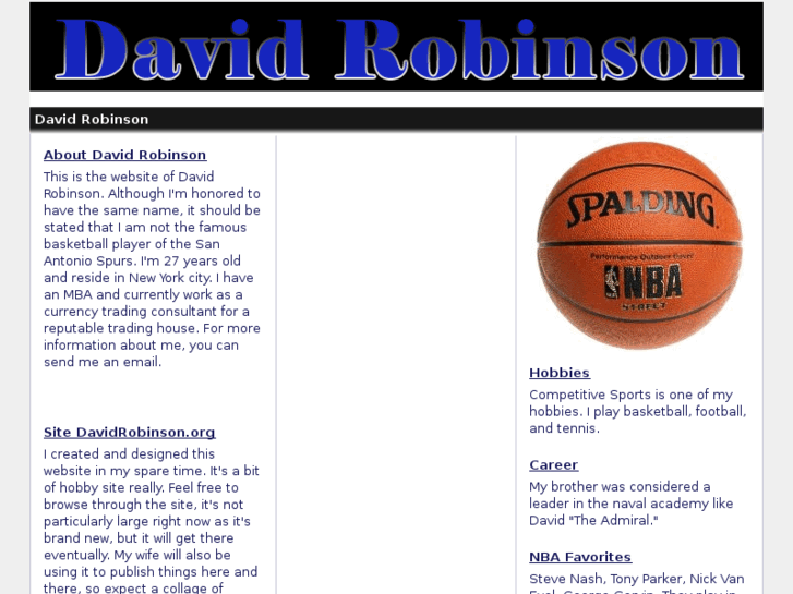 www.davidrobinson.org