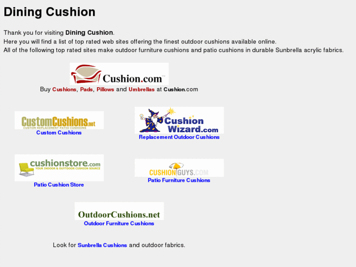 www.diningcushion.com