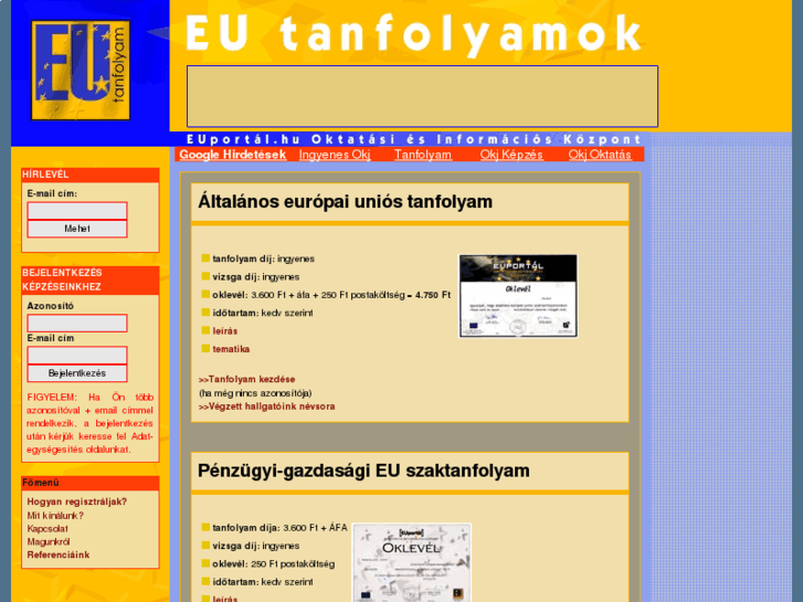 www.eutanfolyam.hu