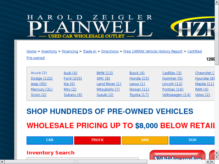 www.haroldzeiglerplainwellwholesaleoutlet.com