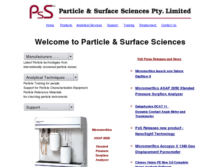 www.particleandsurfacesciences.com