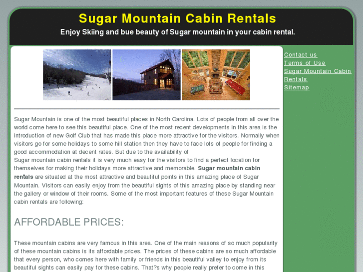 www.sugarmountaincabinrentals.com