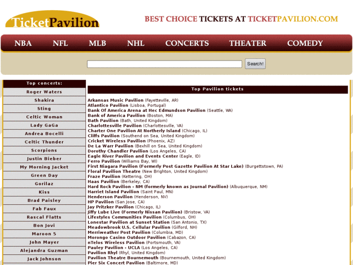 www.ticketpavilion.com
