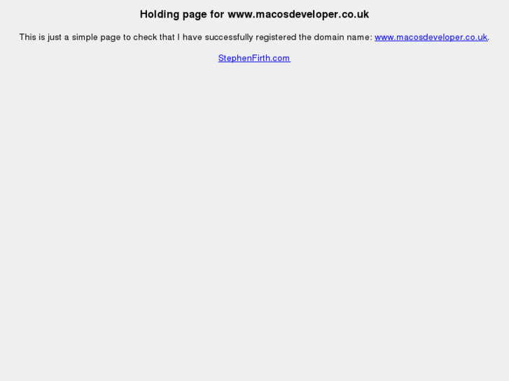 www.macosdeveloper.co.uk