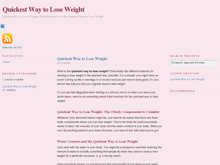 www.quickestwaytoloseweightsite.com