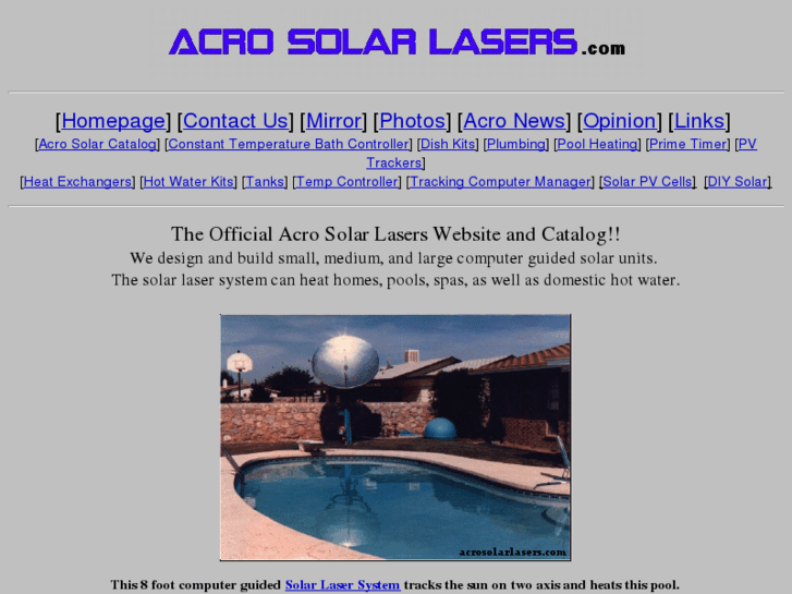 www.acrosolarlasers.com