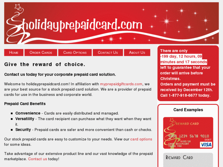 www.holidayprepaidcard.com