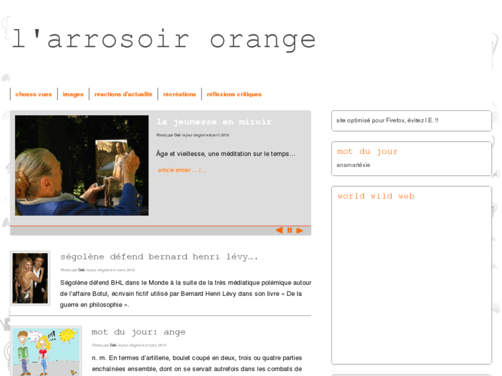 www.larrosoirorange.net