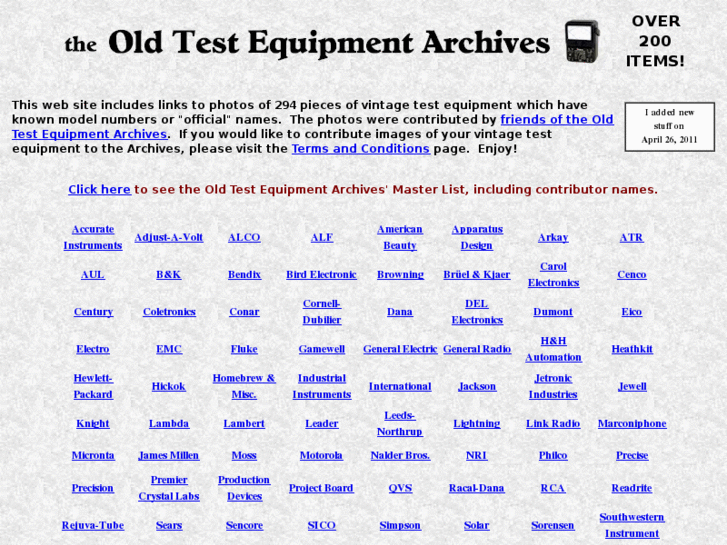 www.oldtestequipmentarchives.com