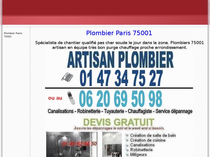 www.plombierparis75001.net