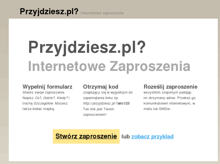 www.przyjdziesz.pl