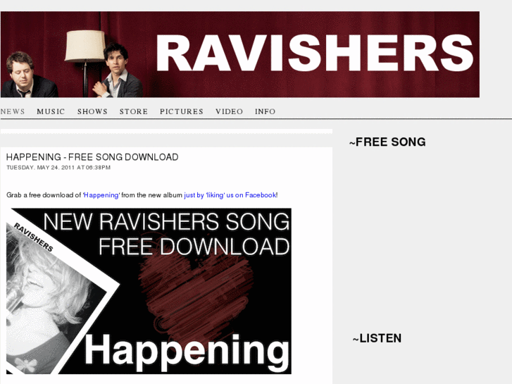 www.ravisherstheband.com