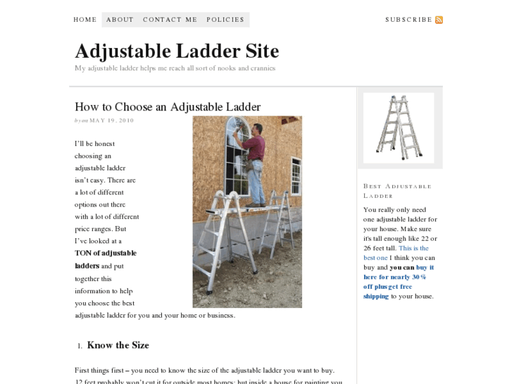 www.adjustableladder.net