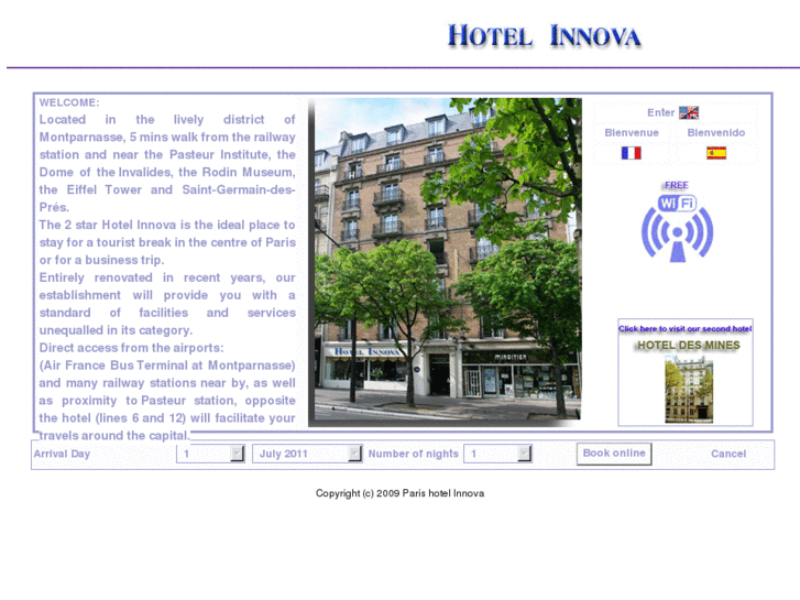 www.hotelinnovaparis.com